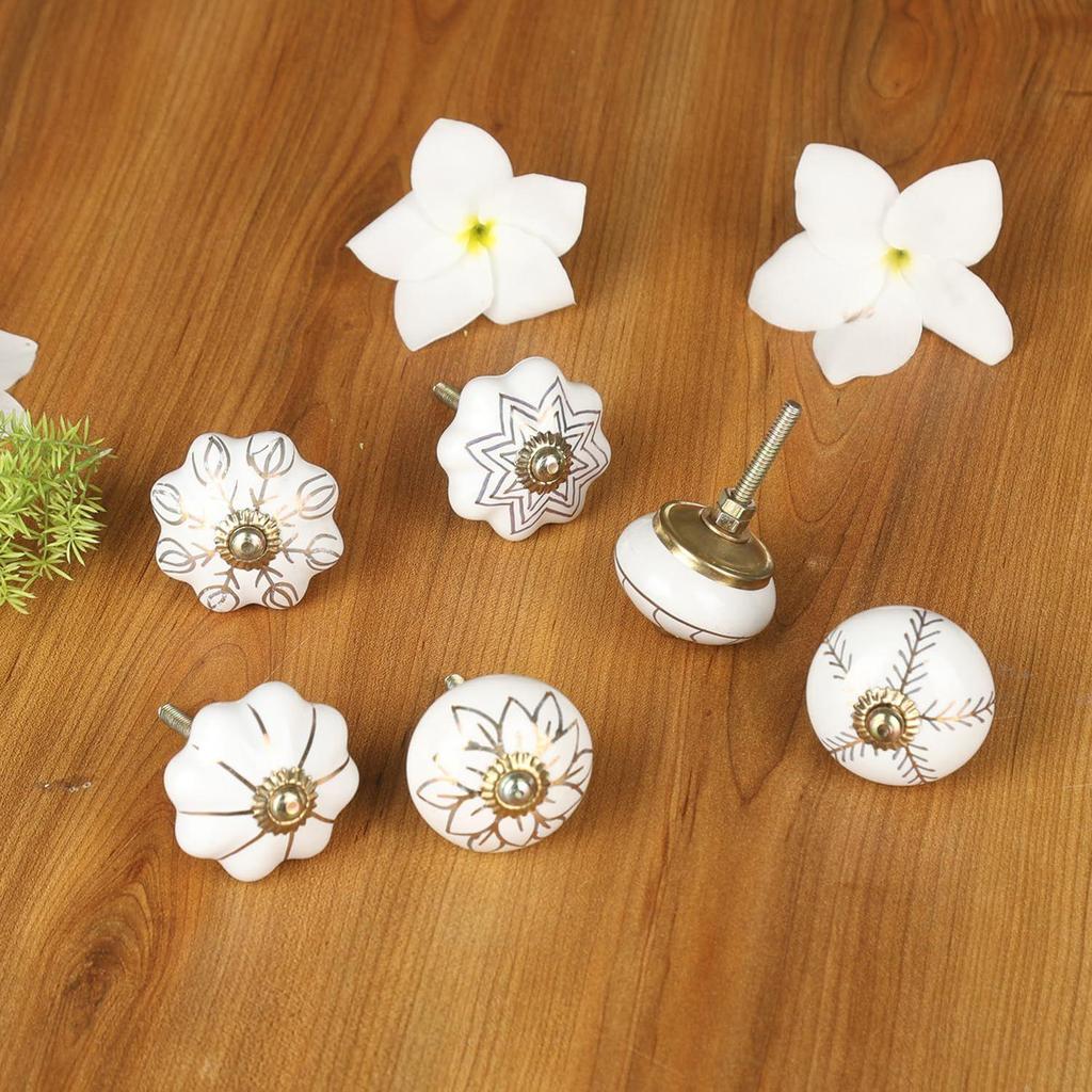 Декоративная ручка-скоба Золотые ручки для шкафа, кухонных шкафов, комодов и буфетов Декор домашнего интерьера - Упаковка из 6 штук