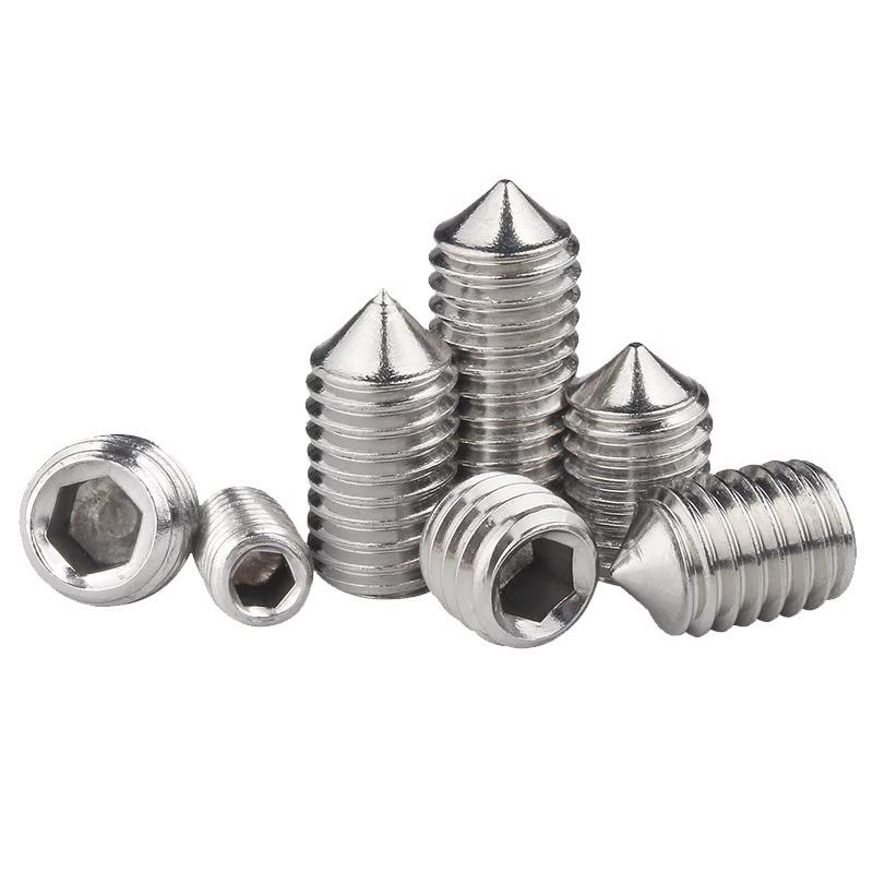 25 шт. шестигранный установочный винт с конической головкой M2 M3 M4 M5 M6 304, нержавеющая сталь DIN914