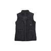Solid Color Stand Collar Zip Brand Logo Printed Vest Women Vests Black 547831-010
