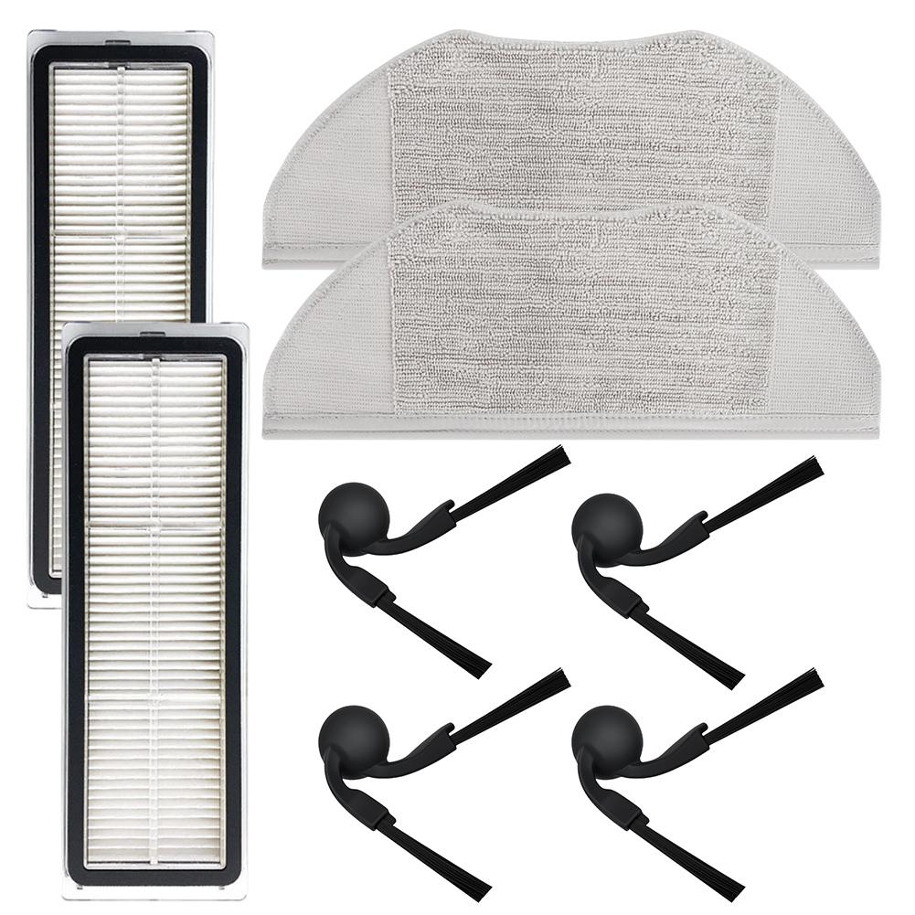 Для робота-пылесоса Xiaomi S40 OV81 Набор запасных частей: боковые щетки, HEPA-фильтр и салфетки для швабры для эффективной уборки пола