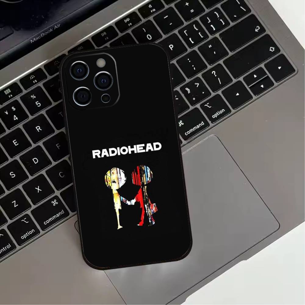 Classic R-Radiohead Rap Band Phone Case For iPhone 17,16,15,14,13,12,11 Plus,Pro Max,XS,Soft Silicone Black Cover