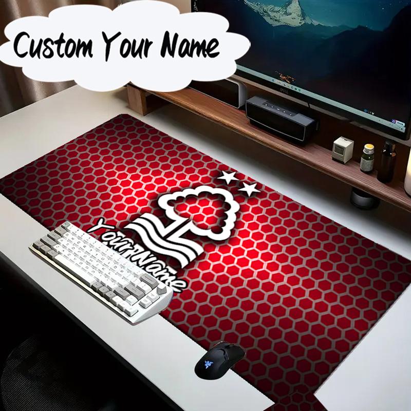 Custom Name Mouse pad Forest Club Emblem Mouse Pad Desk Mat, Non-Slip Rubber Backer Pad For Computer Notebook Gaming Mouse Pad Birthday Gift