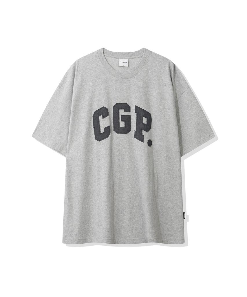 CGP Cgp Arch Logo Extra Oversized Short Sleeve T-Shirt - Dark Grey