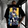 Новая аниме-футболка Dragon Ball с изображением Гоку, с круглым вырезом, с короткими рукавами, 2026, Bandai, летняя, мужская, спортивная, свободная и дышащая, хлопковая