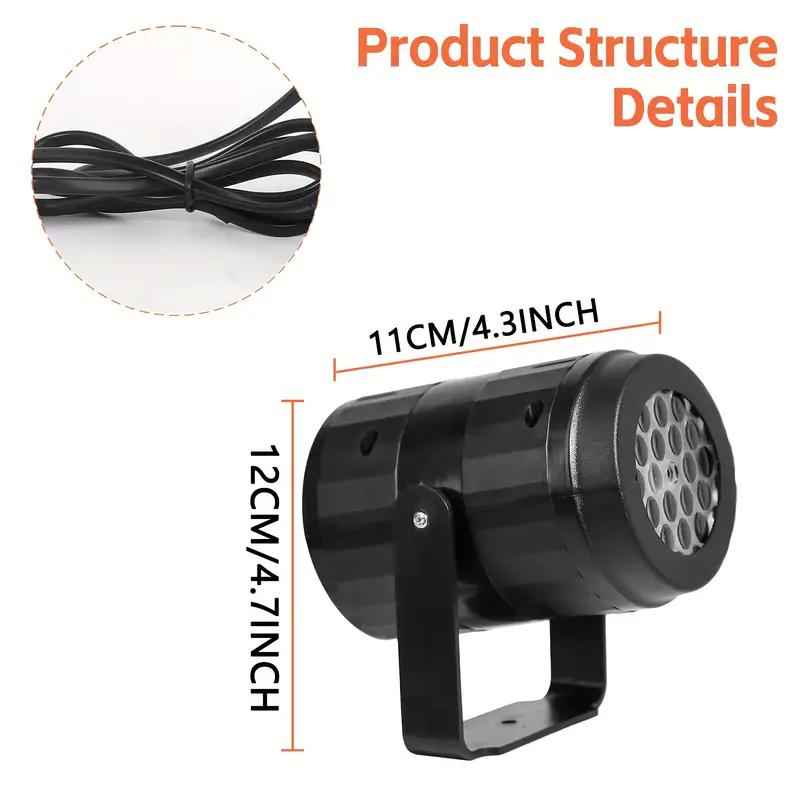 1/2/4 шт. Рождественские проекционные огни с питанием от USB, 16 узоров, со светодиодным сценическим светом с вращением на 270° для праздничной вечеринки, Рождественский декор