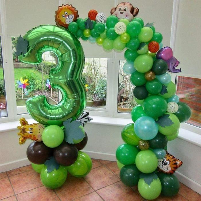 Number Balloon - Party Decoration - Green - 40" - Aluminum Foil - Birthday