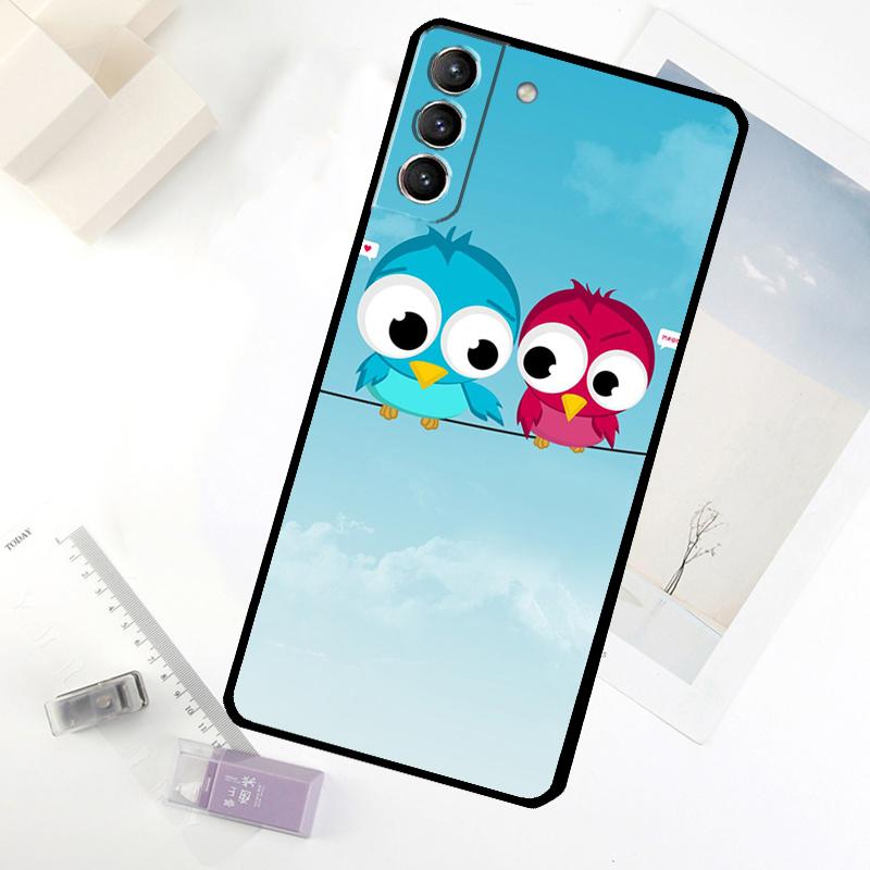 Baby Cute Owl Phone Case For Samsung Galaxy S20 FE S21 S22 S23 S24 S25 S26 Ultra S10 S25 Plus S25 FE Cover