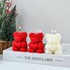 Love Rose Bear Aromatherapy Candle Cute Chinese Valentine's Day Creative Gift Aromatherapy Atmosphere Souvenir Decoration Ornaments