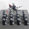14 шт. MOC Средневековые Гномы Воины Эльфы Рыцари Властелин Колец Урук-хай Орк Солдат Рохана с Фигуркой Короля-Чародея Лидера Строительные Блоки Игрушки
