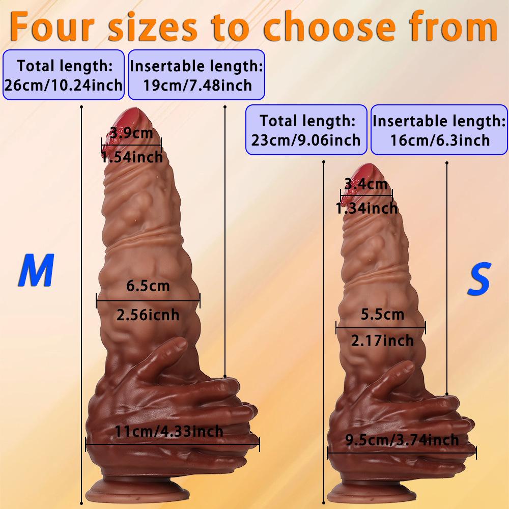 5-Size Realistic Hand-Held Dildo Set - Lifelike Penis Shape with Anal Training Kit, Stretching Masturbator for Women, Adult Sex Toy