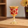 Zinc Zinc Zinc Alloy Medieval Rose Embossed Goblet Vintage Liquor Cup Luxurious Spirits Cup  Bar