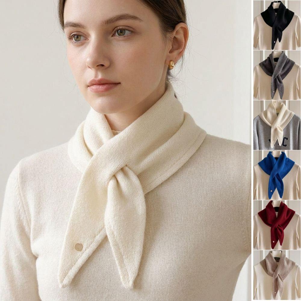 Triangular Knitted Small Shawl Bohemian Wraps Retro Wool Headscarf Women