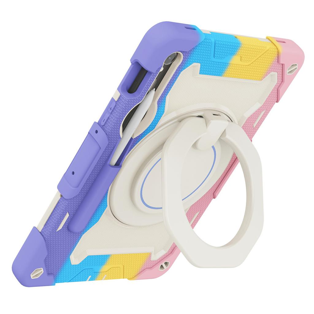 Kickstand Case for Samsung Galaxy Tab S10 Lite/S9 FE/S9 PC + Silicone Shockproof Rugged Tablet Cover