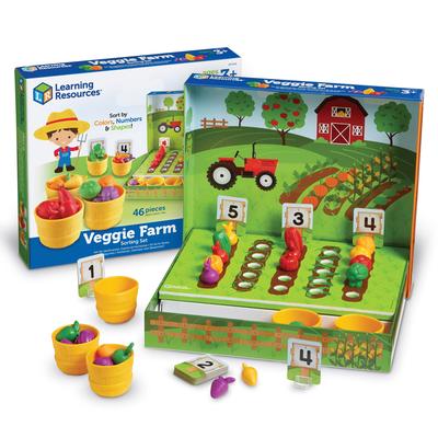 Learning Resources Число Число Математика Овощ Аутентичная Игра, Счет, Сад, LER5553,