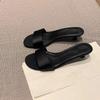 Fashion Summer Shoes Open Toe Slip On Women's Slippers Designer Ladies Elegant Dress Shoes Street Style Thin Heel Slides Women's Sandals