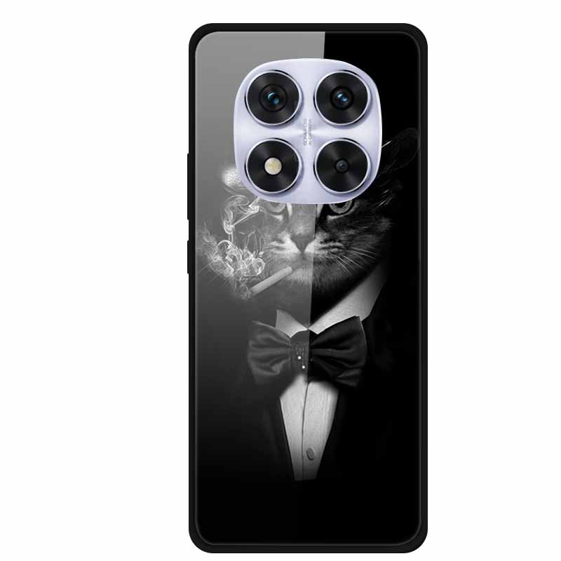Жесткий чехол-книжка для Xiaomi Redmi Note 14 Pro 5G, чехол с мягким бампером, чехол из закаленного стекла для Redmi Note 14 Pro 4G, чехол Note14 Pro