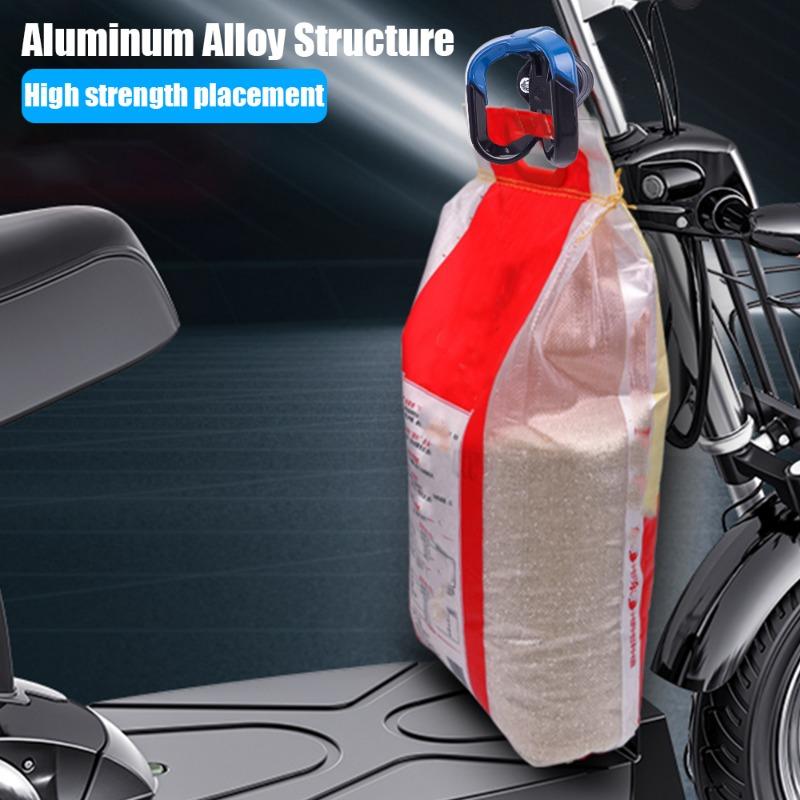 Крюк для хранения электромобиля из алюминиевого сплава, высокопрочный перфорированный крючок для сумок для шлемов, аксессуары для модификации электромобиля