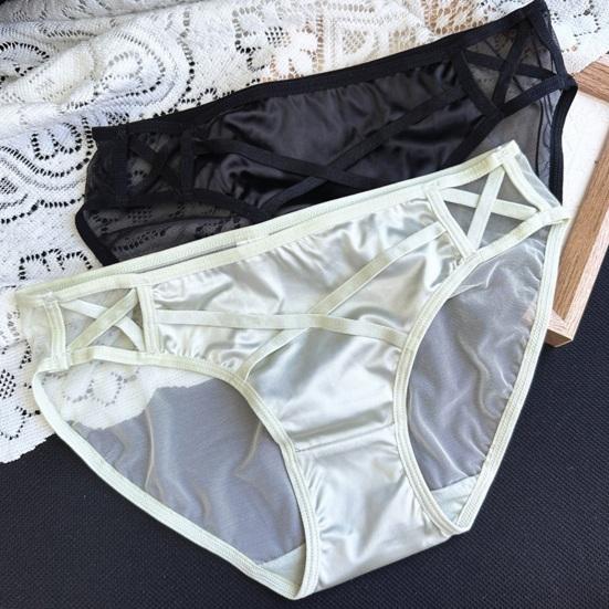 Женское сексуальное прозрачное сетчатое нижнее белье, бесшовные трусики-слипы с низкой посадкой, просвечивающие, мягкие, эластичные, дышащие