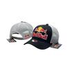 (Black White) Racing Red Bull Baseball Cap Unisex Round Top Sun Protect Outdoor Casual Hat
