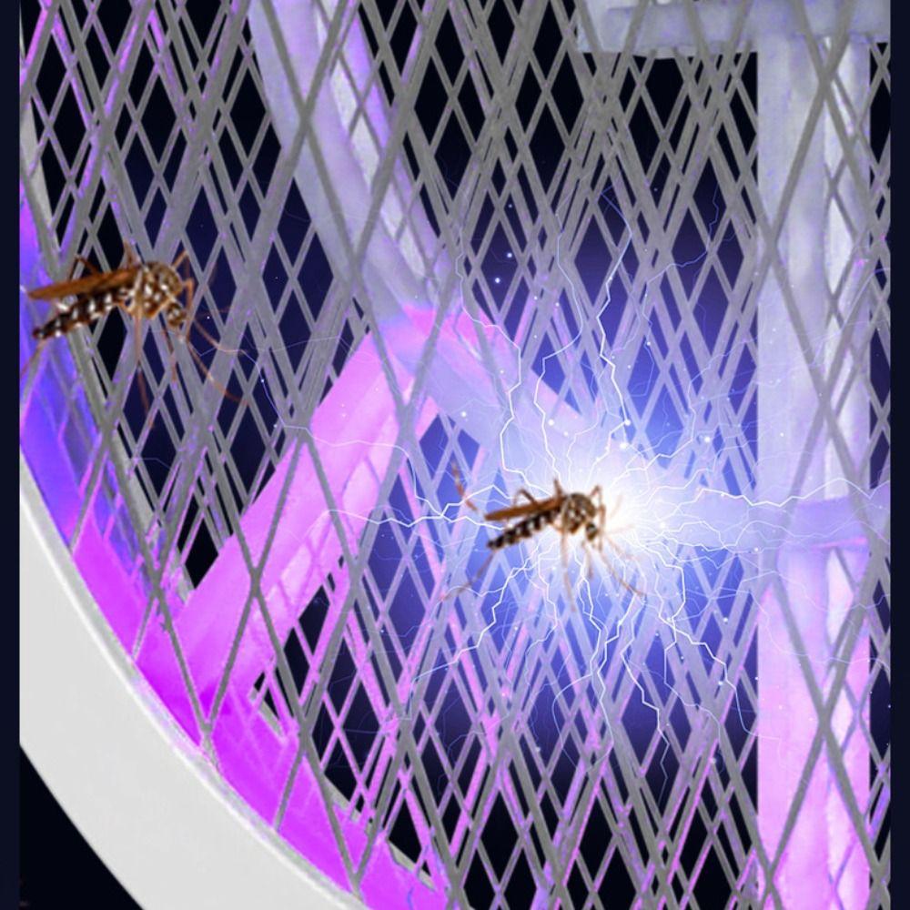 2-в-1 электрическая мухобойка от комаров, перезаряжаемая через USB, лампа-убийца комаров, мухобойка от насекомых