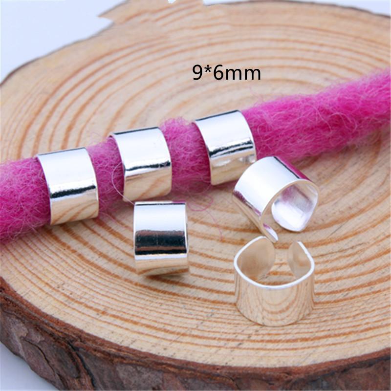 10/20 шт., золотые, серебряные кольца для кос, сделай сам, дреды, кулон, заколки для кос, африканские кольца для волос, бусины, аксессуары для украшения волос