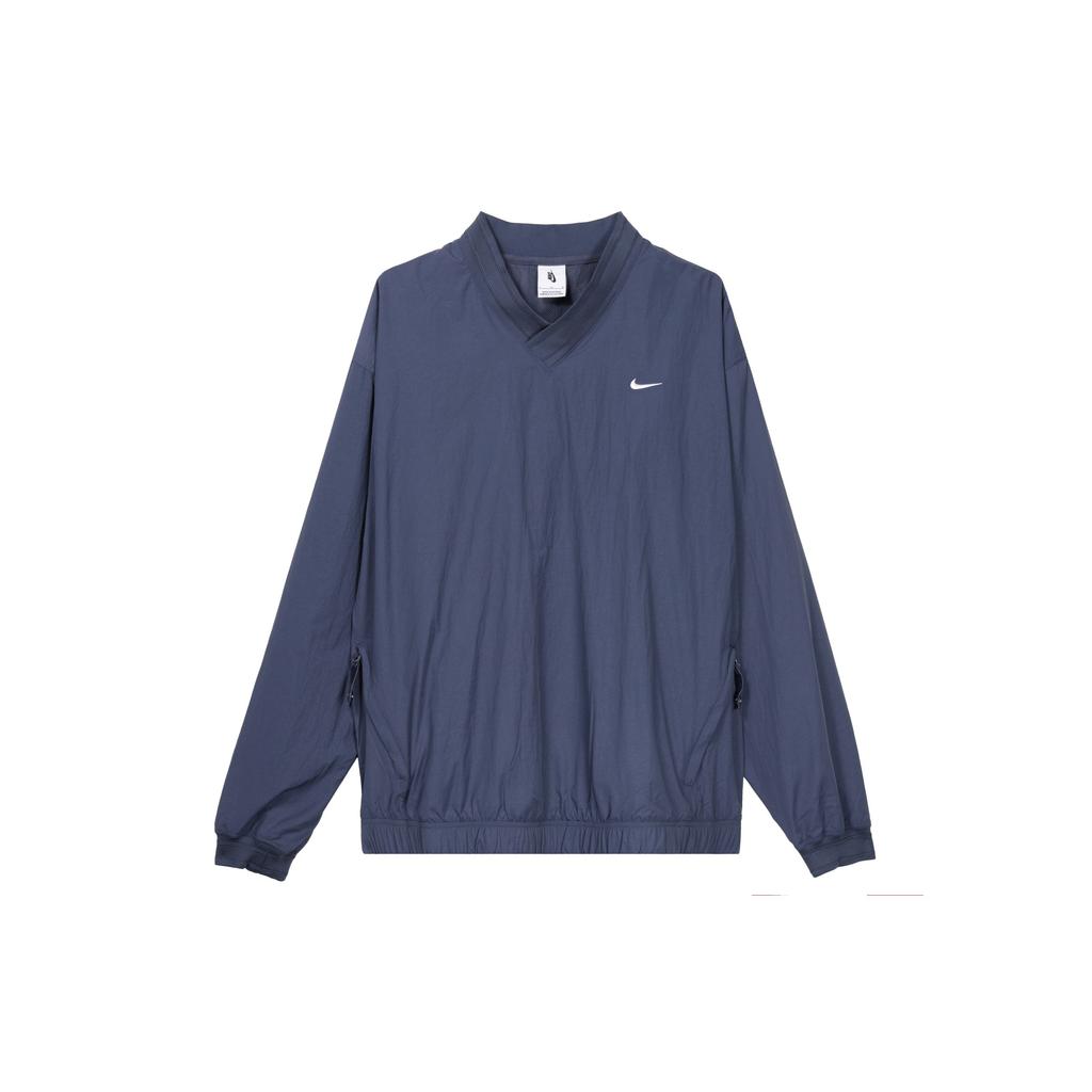 Nike Solo Swoosh Solid Logo Casual Loose Sweatshirt Men Sweatshirt Lightning-Blue FQ1639-437