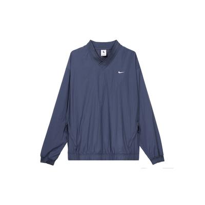 Solo Swoosh Solid Logo Повседневная свободная толстовка Мужская толстовка Lightning-Blue FQ1639-437