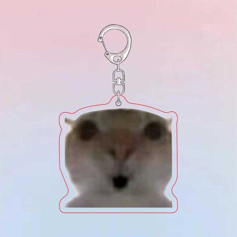 Причудливый брелок для ключей «Котенок»: Юмористический подарок-прикол для рюкзаков и дней рождения