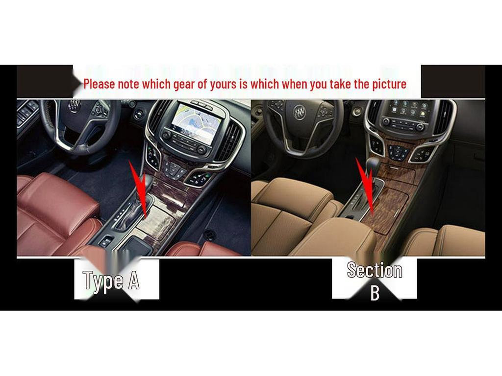 13-15 Buick LaCrosse Carbon Fiber Gear Shift Console Decor Sticker