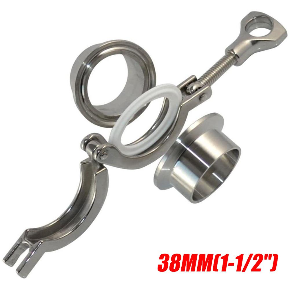 Фитинги для труб диаметром 19–102 мм, обжимное кольцо SS304, санитарная сварка