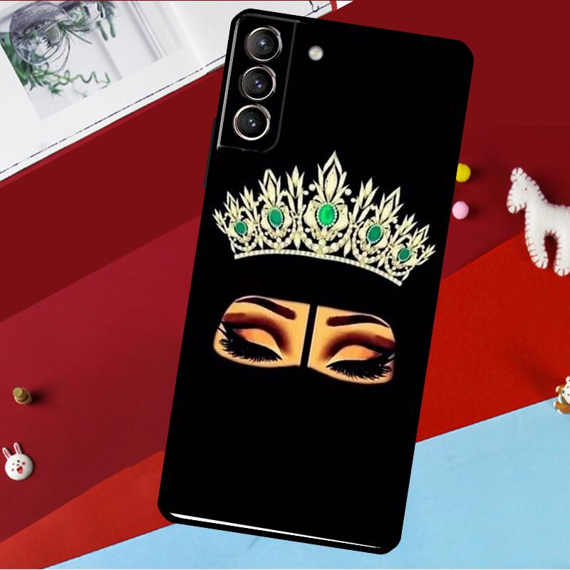 Arabic Muslim Islamic Girl Eyes Funda For Samsung Galaxy S26 S25 S24 S22 S23 Ultra Plus S20 S21 FE S9 S10 S25 FE Phone Case
