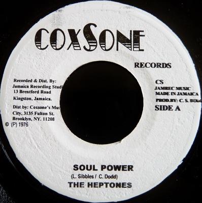 7-дюймовая пластинка HEPTONES Soul Power Aint Nobody Else NONE Coxsone Records Ямайка Регги Ска Даб Б/у