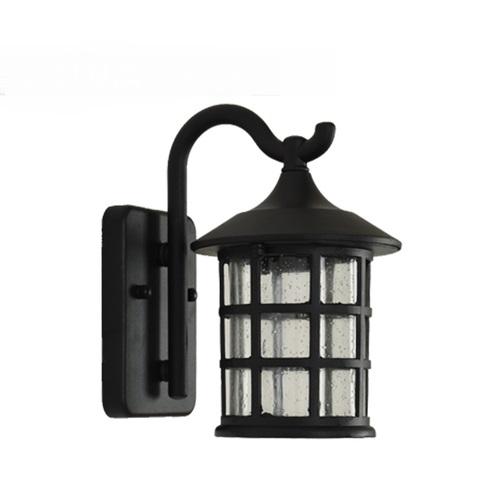 Rustic Iron Waterproof Outdoor Wall Lamp Vintage Kerosene Lantern Street Light Industrial Sconce For Bar Coffee Shop