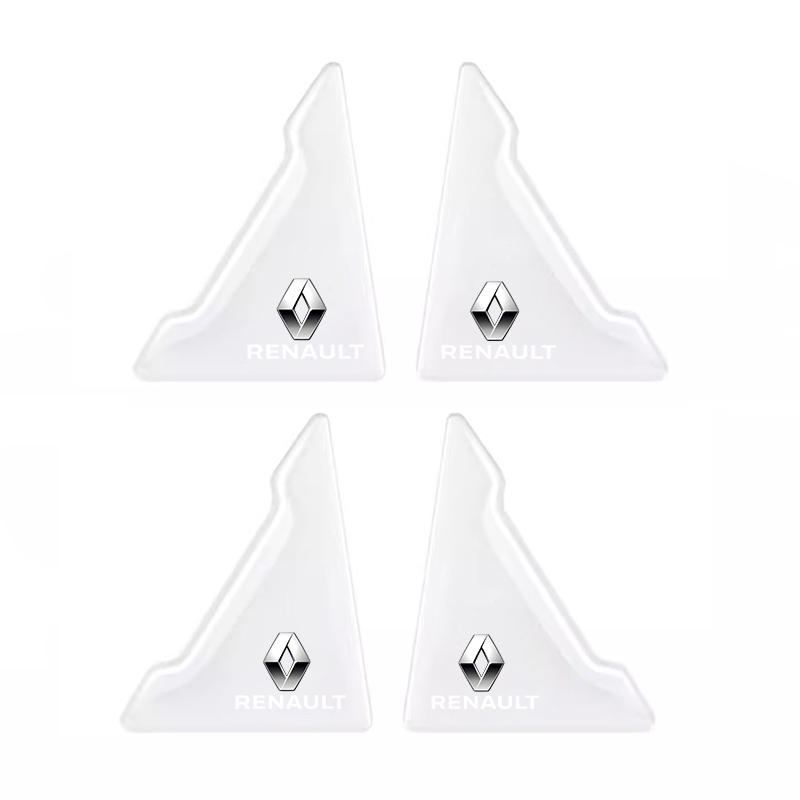 For Renault 2026 New Hub Caps 4Pcs Car Door Corner Covers Anti Scratch Protection Stickers For Renault Clio Megane Kadjar QM6 ZO
