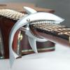 Guitar Capo Zinc Alloy Shark Shape Quick Release Anti Slip for Jam Session Home Practice Outdoor Guitar Performance