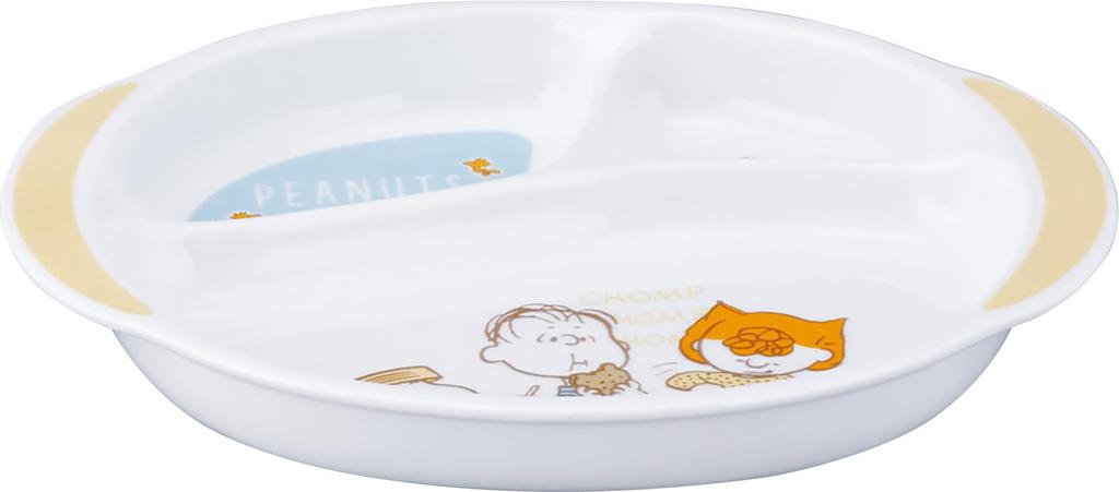 Арахис Снупи Детский Разделенный Ланч Бэби Сделано в Yamaka Shoten Тарелка, Тарелка, Тарелка, Детская Посуда, Подарок, Подарок, Душ, Япония, SN1700-308
