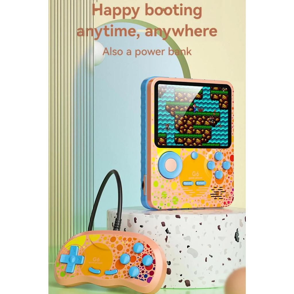 Игровая консоль G6 новейшая Macaron большая емкость портативный внешний аккумулятор ручная ретро игрушечная игровая консоль