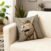 Наволочка с принтом осла, легкий в уходе дизайн, мягкий дышащий чехол для подушки, диван, спальня, патио, домашний декор