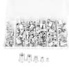 190PCS Rivet Nut Kit Aluminum Flat Head Threaded Fastener Nuts M3 M4 M5 M6 M8 M10
