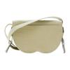 Burberry Small Saddle Crossbody Bag Light Yellow Textured Leather For Women Daily Travel Use