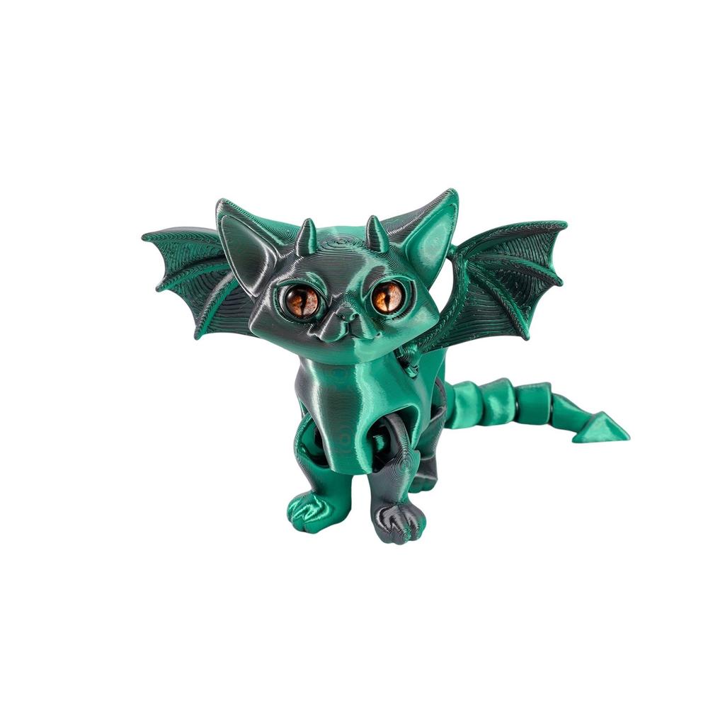 16см 3D-печатный Ангел Демоны Кот Подвижные суставы Милый питомец Настольная милая игрушка Декомпрессионные украшения Сюрприз-боксы