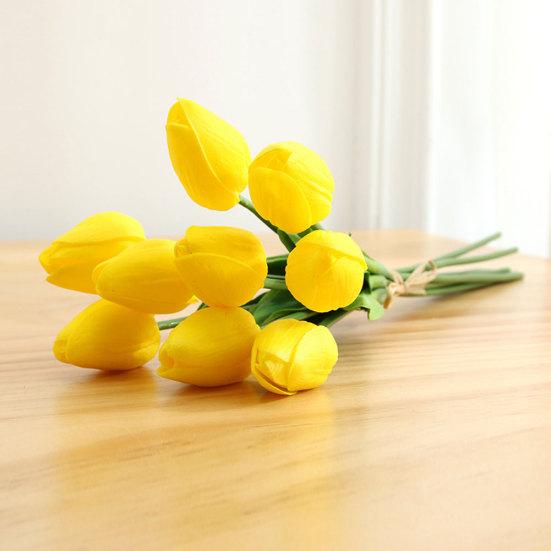 1 букет искусственных тюльпанов домашний сад свадебная цветочная композиция настольный декор