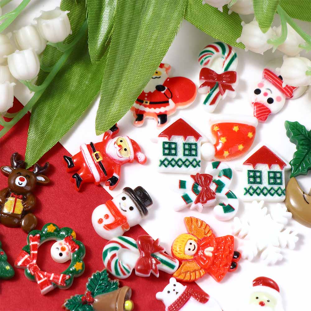 Маникюрные аксессуары, товары для рукоделия, подвески из смолы, рождественские украшения для ногтей, 3D-украшения для ногтей