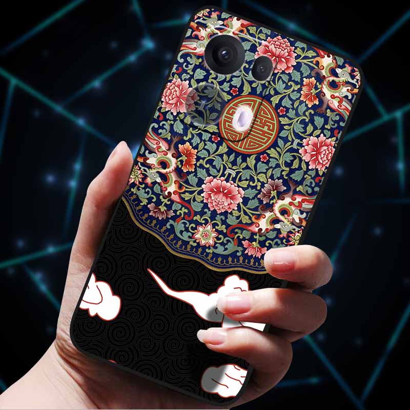 3D Цветочный тисненый чехол для OPPO Reno 13 Reno13 Pro 13F 5G, чехол из мягкого силикона для OPPO Reno13 Pro, задняя крышка