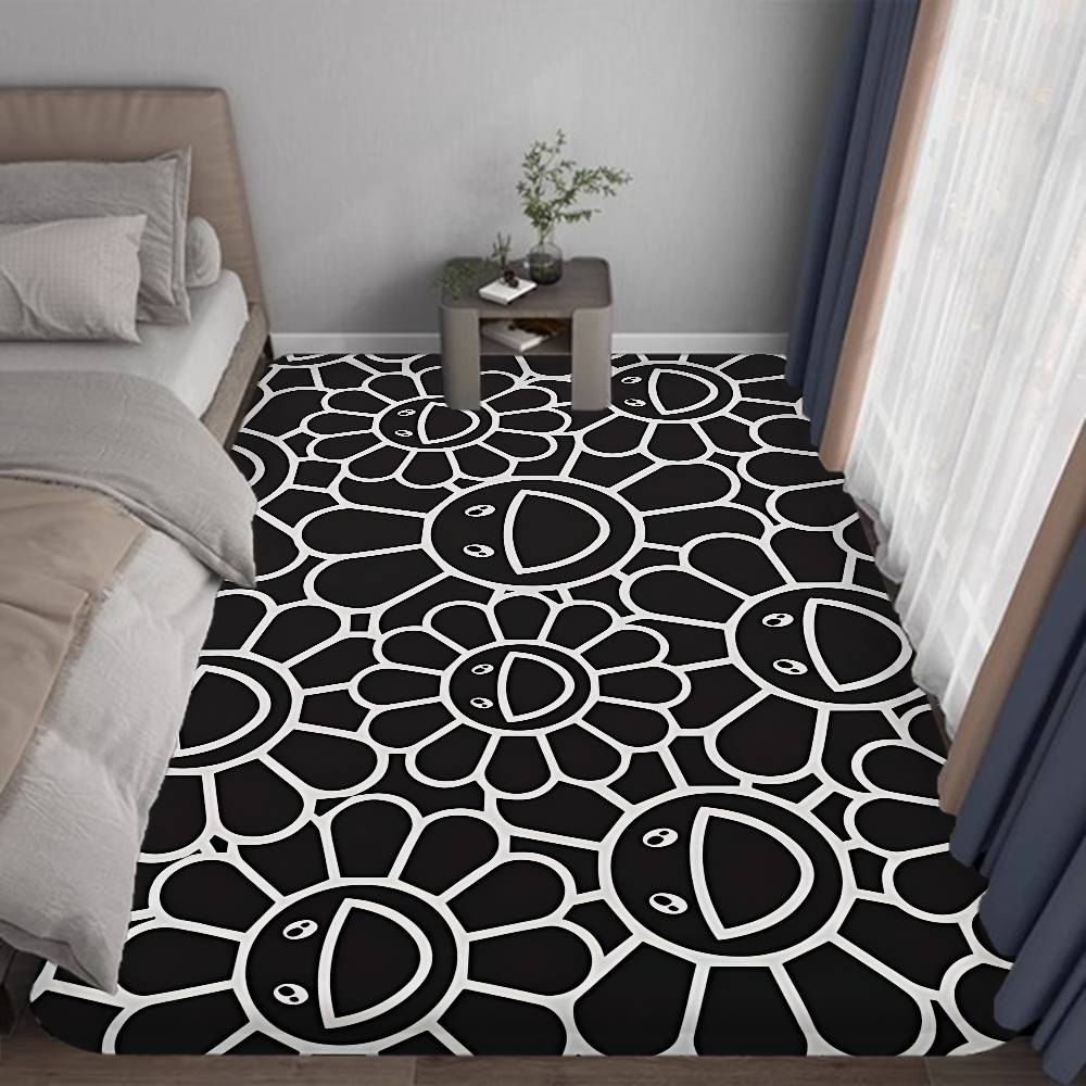 Flower T-Takashi Art M-Murakami Room Mats Cheaper Anti-slip Modern Living Room Balcony Printed Welcome Rug