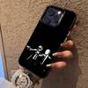 D-Daft Punk Группа Для Черный Конфетный Матовый Чехол iPhone 17,16,15,14,13,12,11,Mini,Pro,E,SE4,XS,MAX