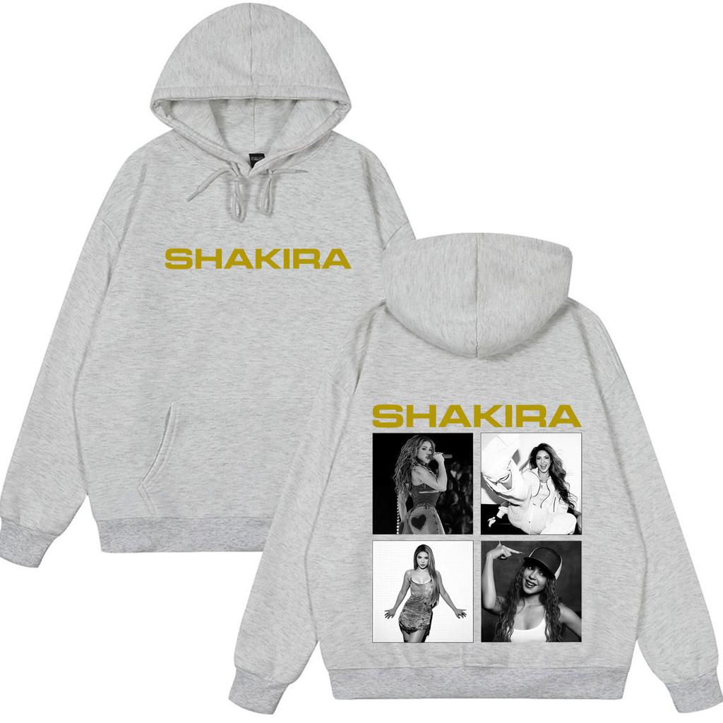 Singer Shakira Album Tour 2026 Graphic Print Hoodie Unisex Loose Oversized Pullover Long Sleeves Harajuku Casual Sweatshirts