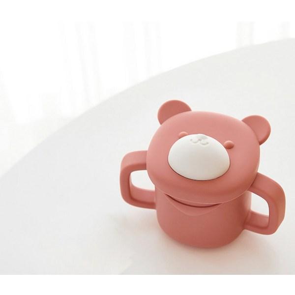 Fergie Baby Bear Соломенная чашка 220мл, 1 шт, сухая роза