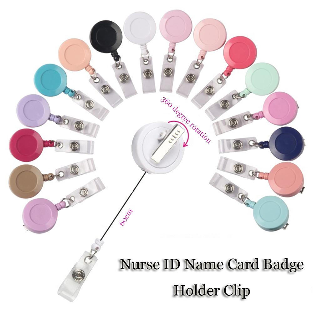Badge Holder Exhibition Nurse Doctor Retractable Badge Reel Badge Clip ID Name Card Pull Buckle