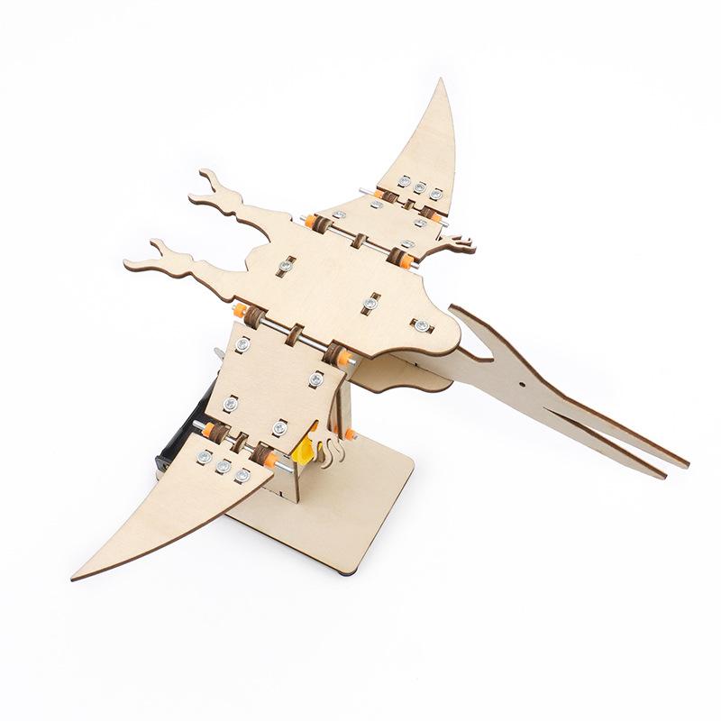 1/4 шт. Динозавр STEM Игрушки Для Детей 3D Деревянная Модель Игры Модель Робота Набор Для Сборки DIY Образовательный Научный Строительство STEM Проекты Подарок